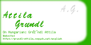 attila grundl business card